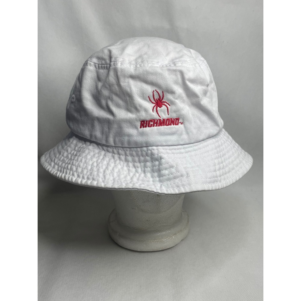 University of Richmond Spiders Cotton Bucket Cap One Size White Embroidered Hat